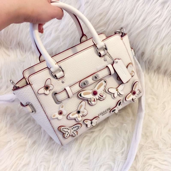 NWT Coach 59810 Mini Blake Carryall Chalk Pebble L - Picture 3 of 8